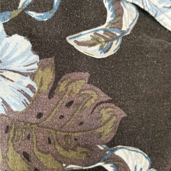 Rails Carson Floral Short Sleeve Linen Blend festival vacation Button up size xl - Picture 7 of 15